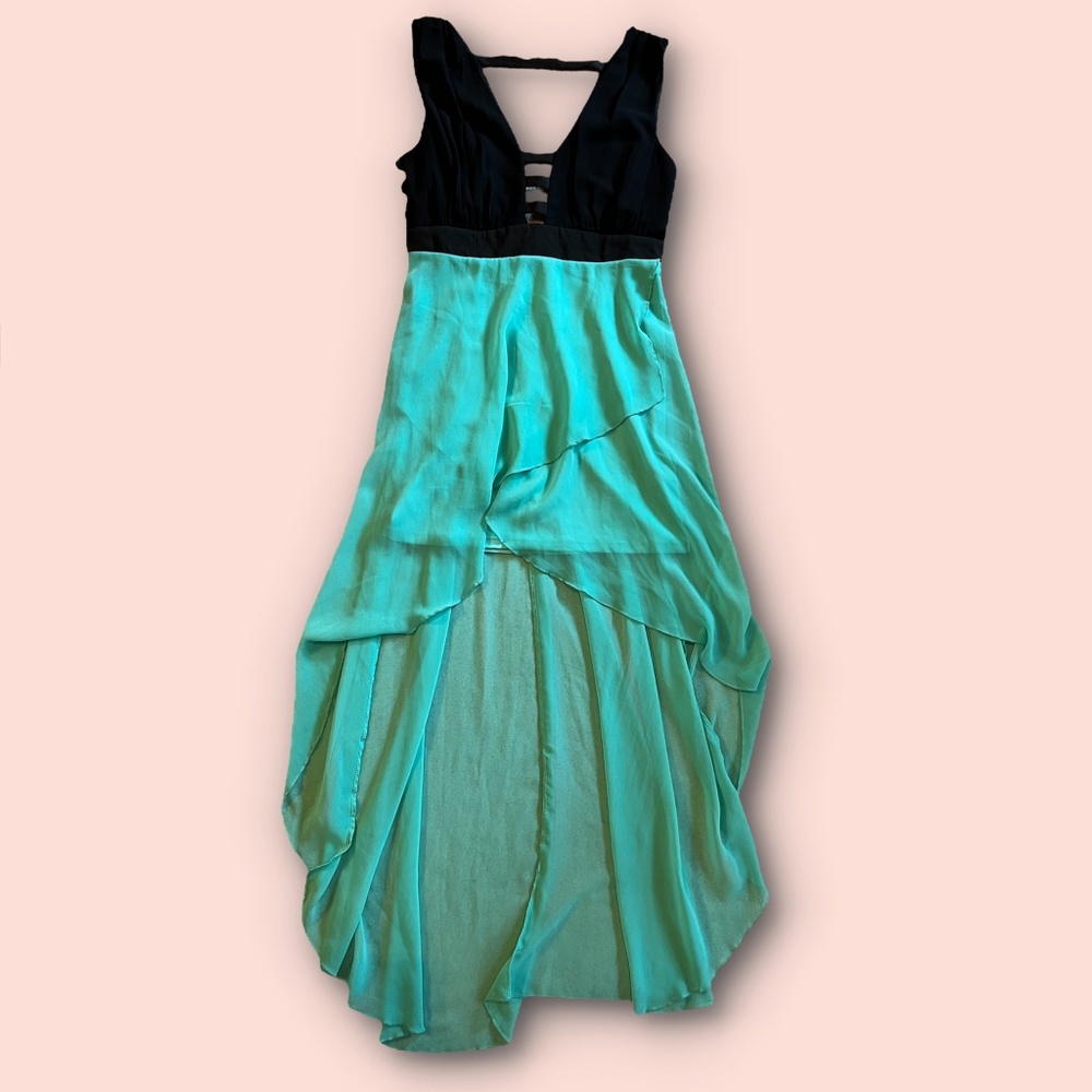 Color block high low dress Windsor